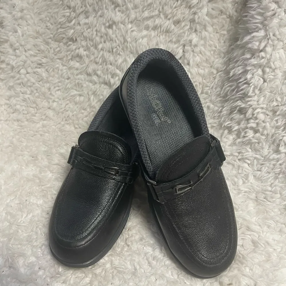 Ortho Feet Chelsea leather black Slip-On Shoes SZ8W